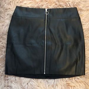 Soft Pleather O ring skirt